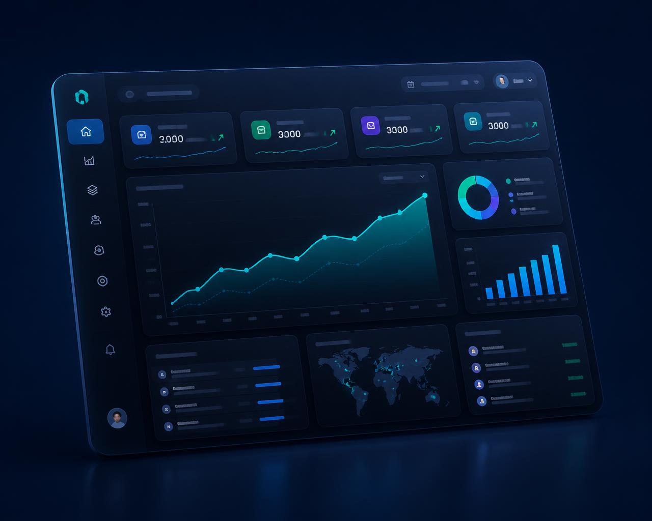 FastGrowthViral campaign dashboard with growth charts and order statistics